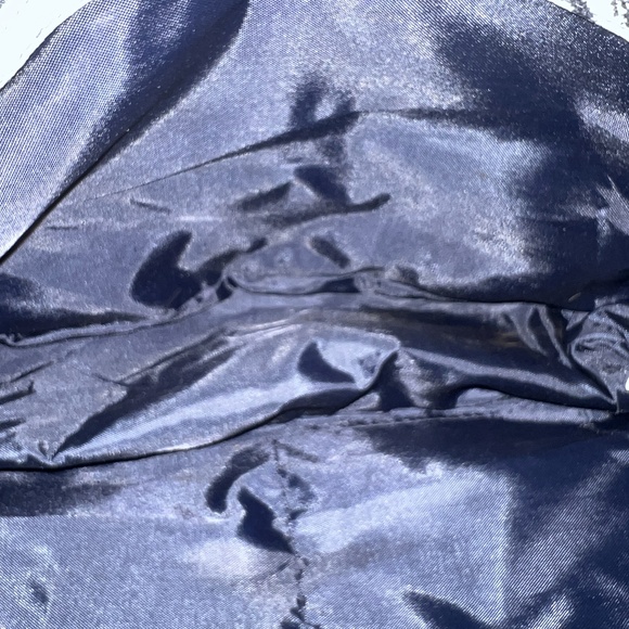 Thirty-One Tote Bag Purse Blue White Patterned Everyday Zipper Closure Boho Chic - Picture 6 of 6